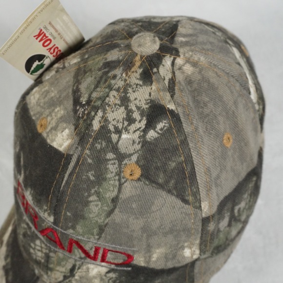 NWT Mossy Oak Chipola Camo Baseball Cap Snapback Red Embroidered Logo Adjustable - Picture 4 of 6